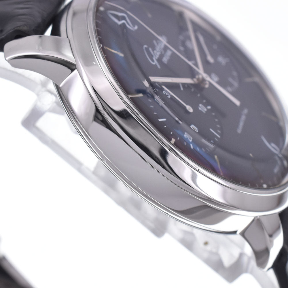 with paper GLASHUTTE ORIGINAL Sixties Chronograph 39-34-02-22-04 black Dial Automatic Men's
 Watch L#148525