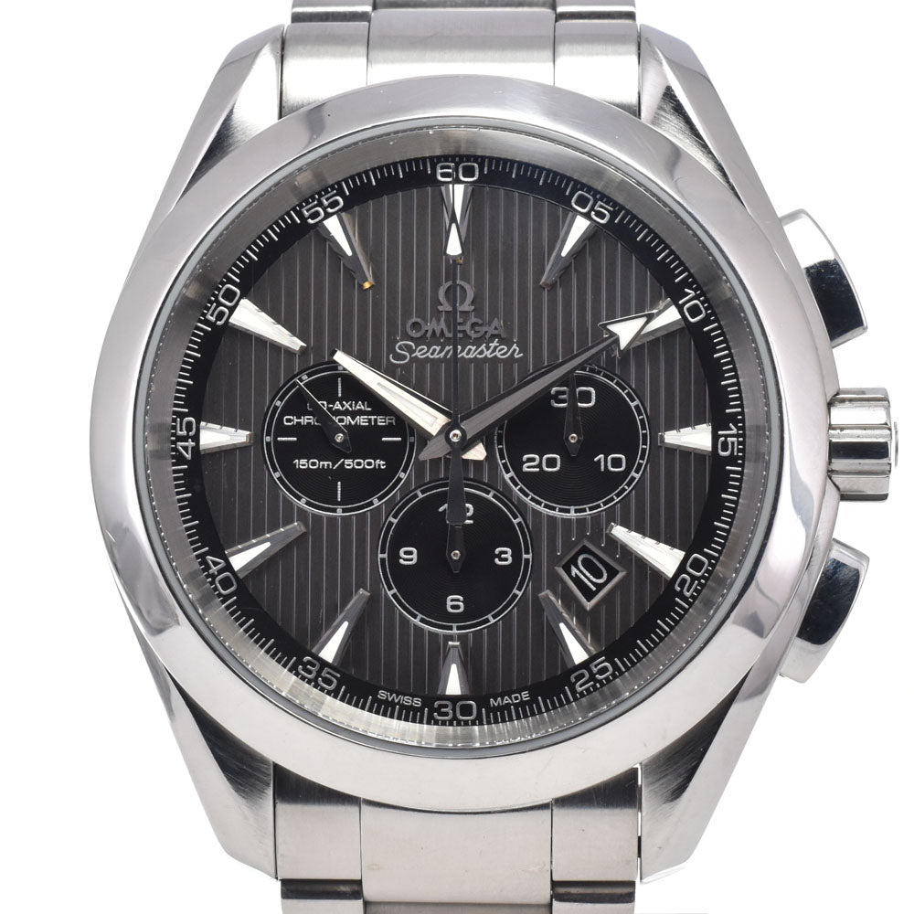 with paper OMEGA Seamaster Aqua Terra 231.10.44.50.06.001 Chronograph Date CO-AXIAL Gray / black Dial Automatic Men's
 Watch M#148526