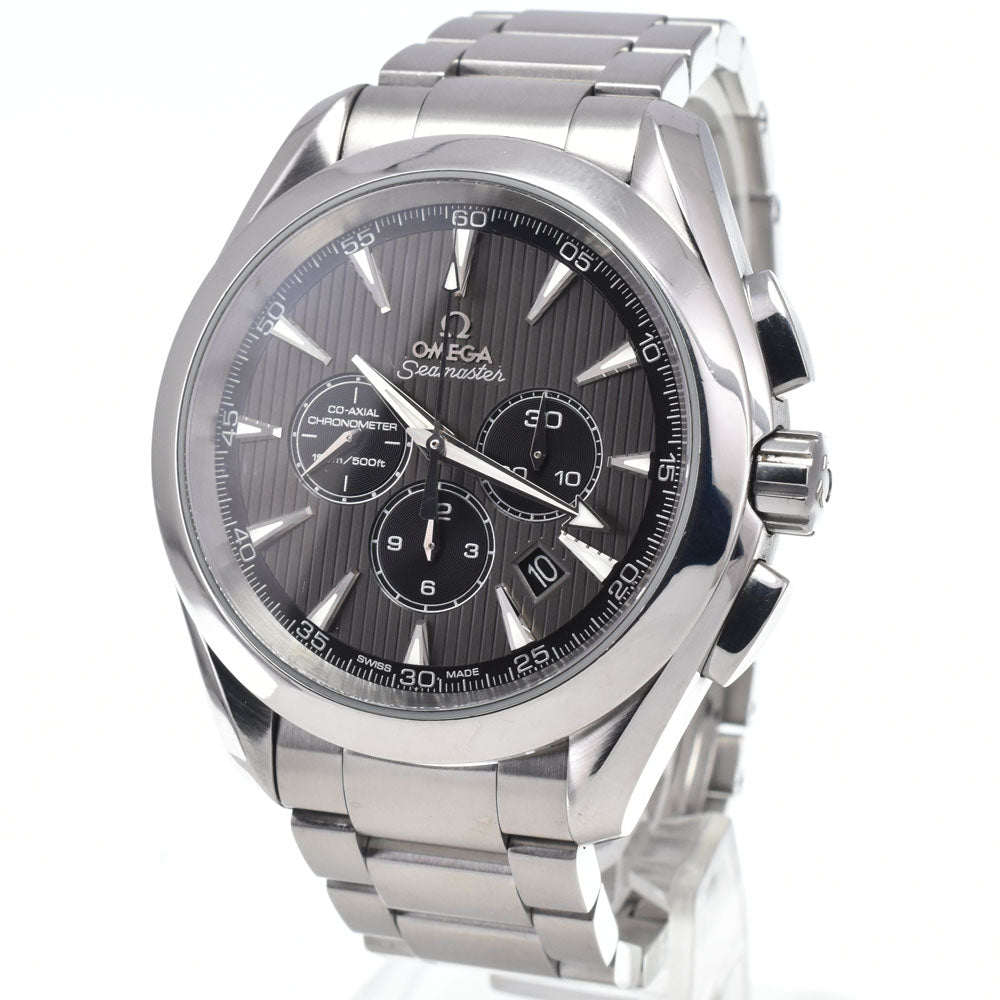 with paper OMEGA Seamaster Aqua Terra 231.10.44.50.06.001 Chronograph Date CO-AXIAL Gray / black Dial Automatic Men's
 Watch M#148526