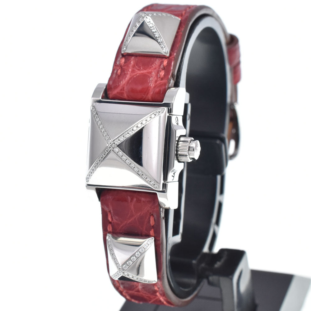 HERMES Minimedore ME2.131 diamond Silver Dial Quartz Ladies
 Watch M#148527