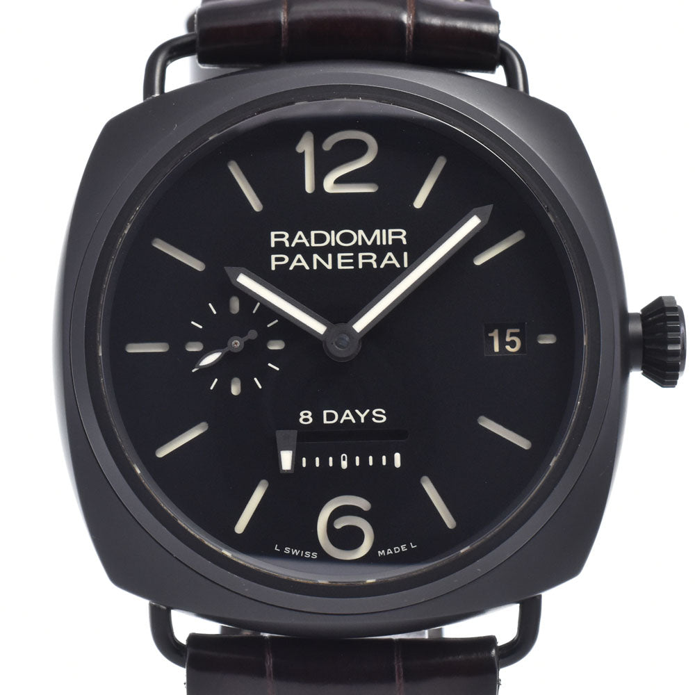 PANERAI Luminor 8 Days PAM00384 black Dial Hand Winding Men's
 Watch N#148529