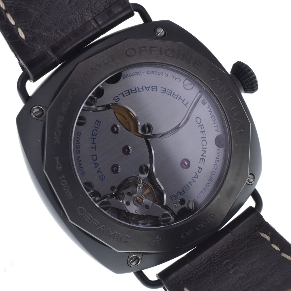 PANERAI Luminor 8 Days PAM00384 black Dial Hand Winding Men's
 Watch N#148529