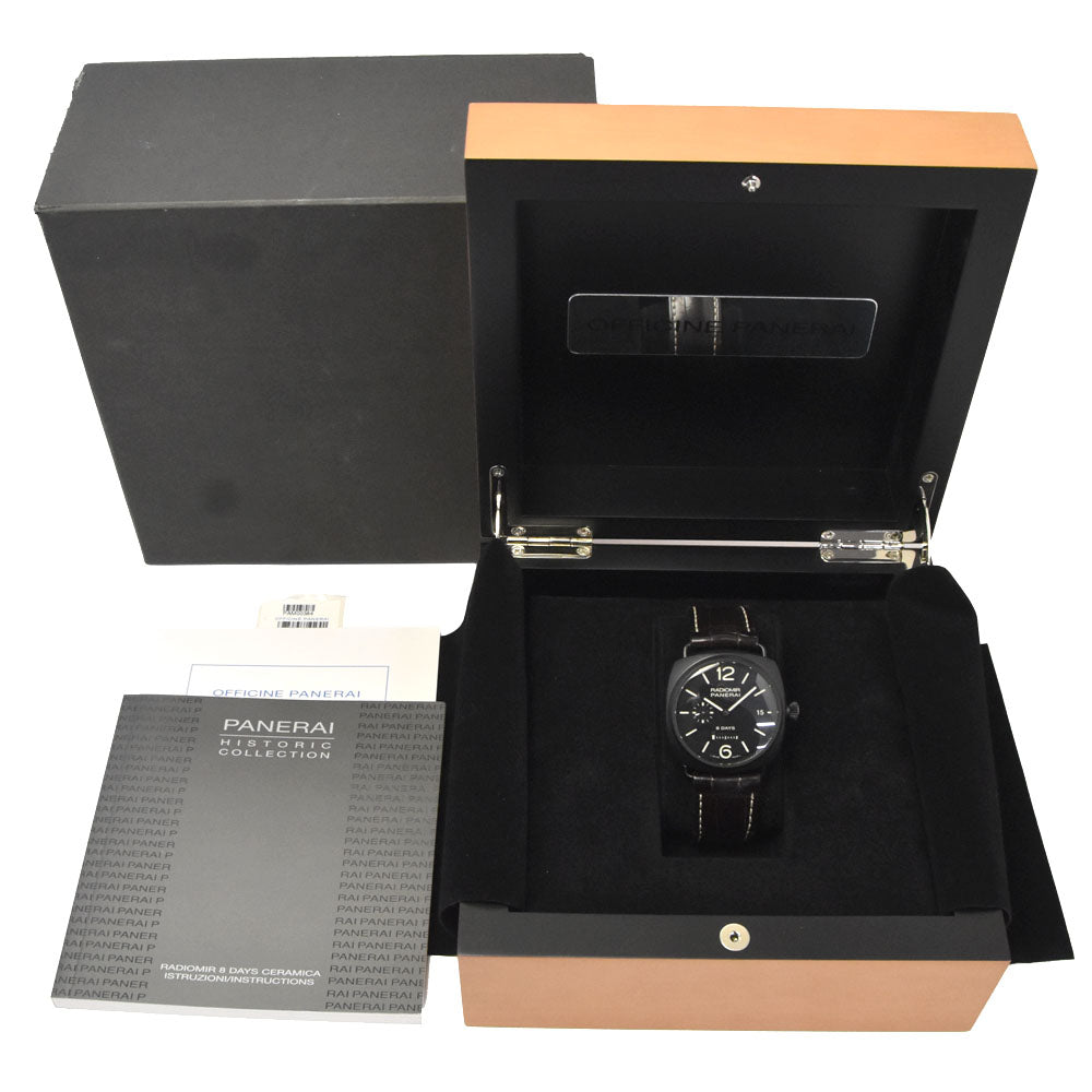 PANERAI Luminor 8 Days PAM00384 black Dial Hand Winding Men's
 Watch N#148529