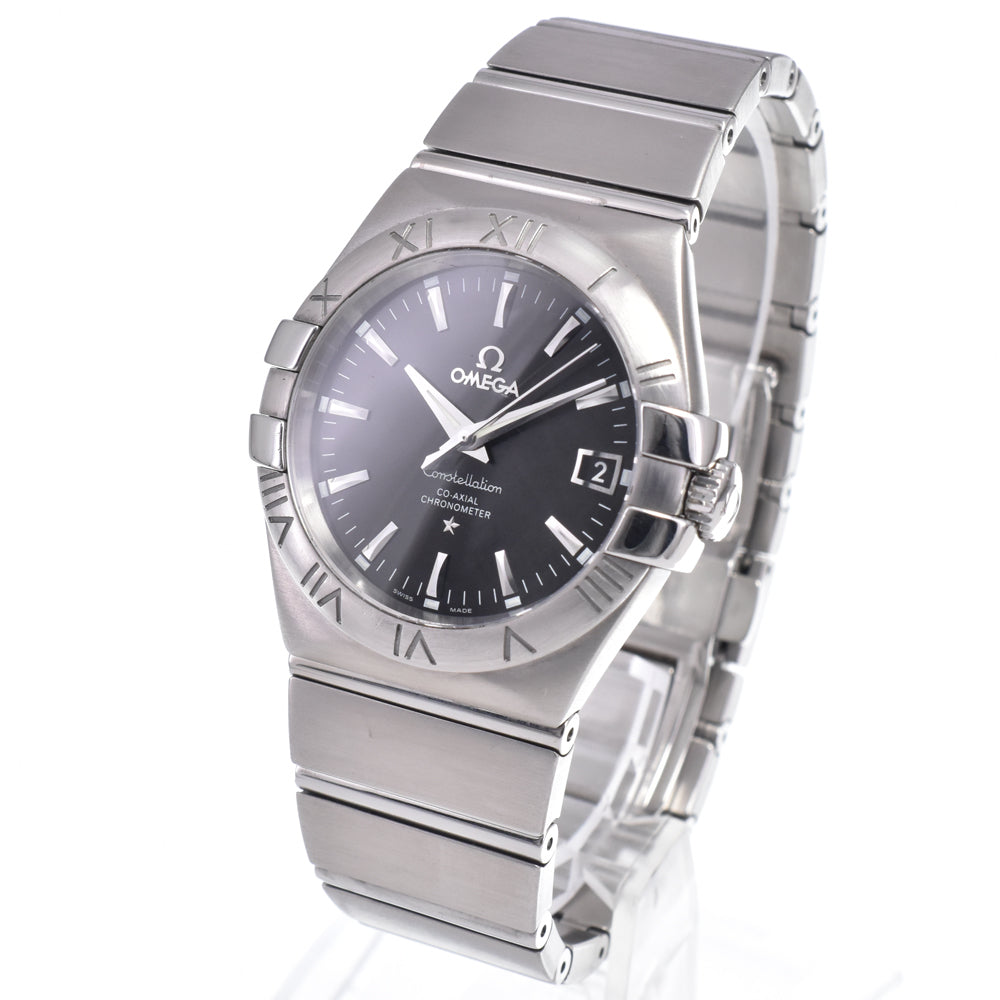 with paper OMEGA Constellation Coaxial 123.10.35.20.01.001 Chronometer black Dial Automatic Men's
 Watch O#148532