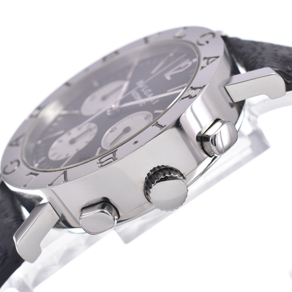 with paper BVLGARI Bvlgari Bvlgari BB38SLCH Chronograph black Dial Automatic Men's
 Watch N#148534