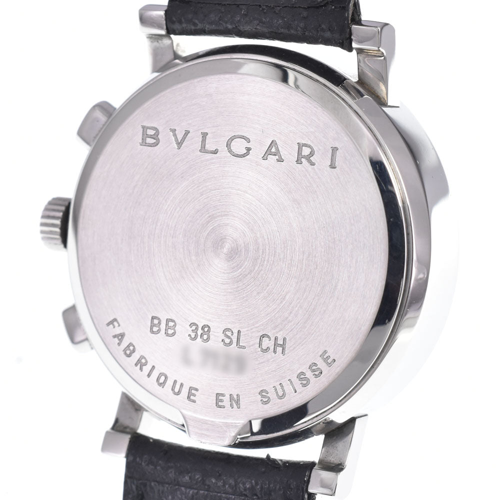 with paper BVLGARI Bvlgari Bvlgari BB38SLCH Chronograph black Dial Automatic Men's
 Watch N#148534