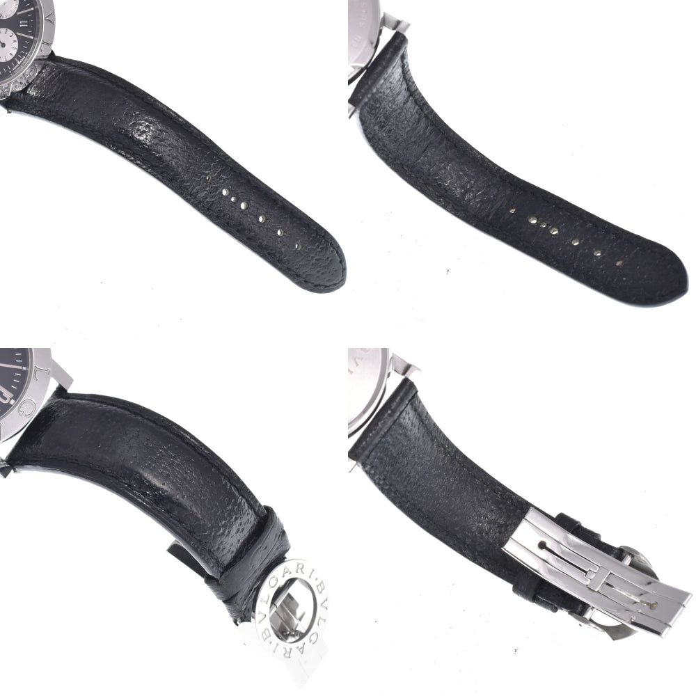 with paper BVLGARI Bvlgari Bvlgari BB38SLCH Chronograph black Dial Automatic Men's
 Watch N#148534