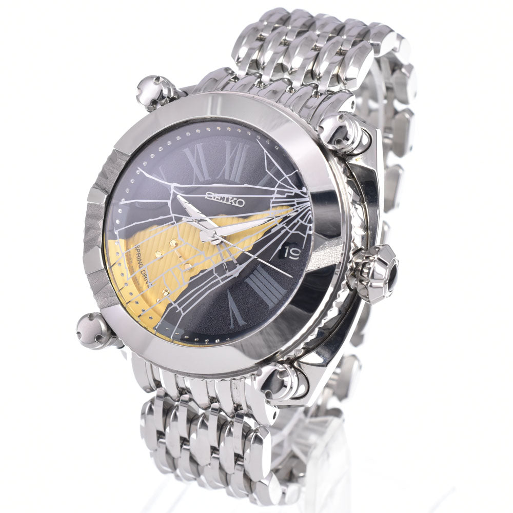 SEIKO Galante SBLA103 Black / gold Dial Spring drive Men's
 Watch N#148536