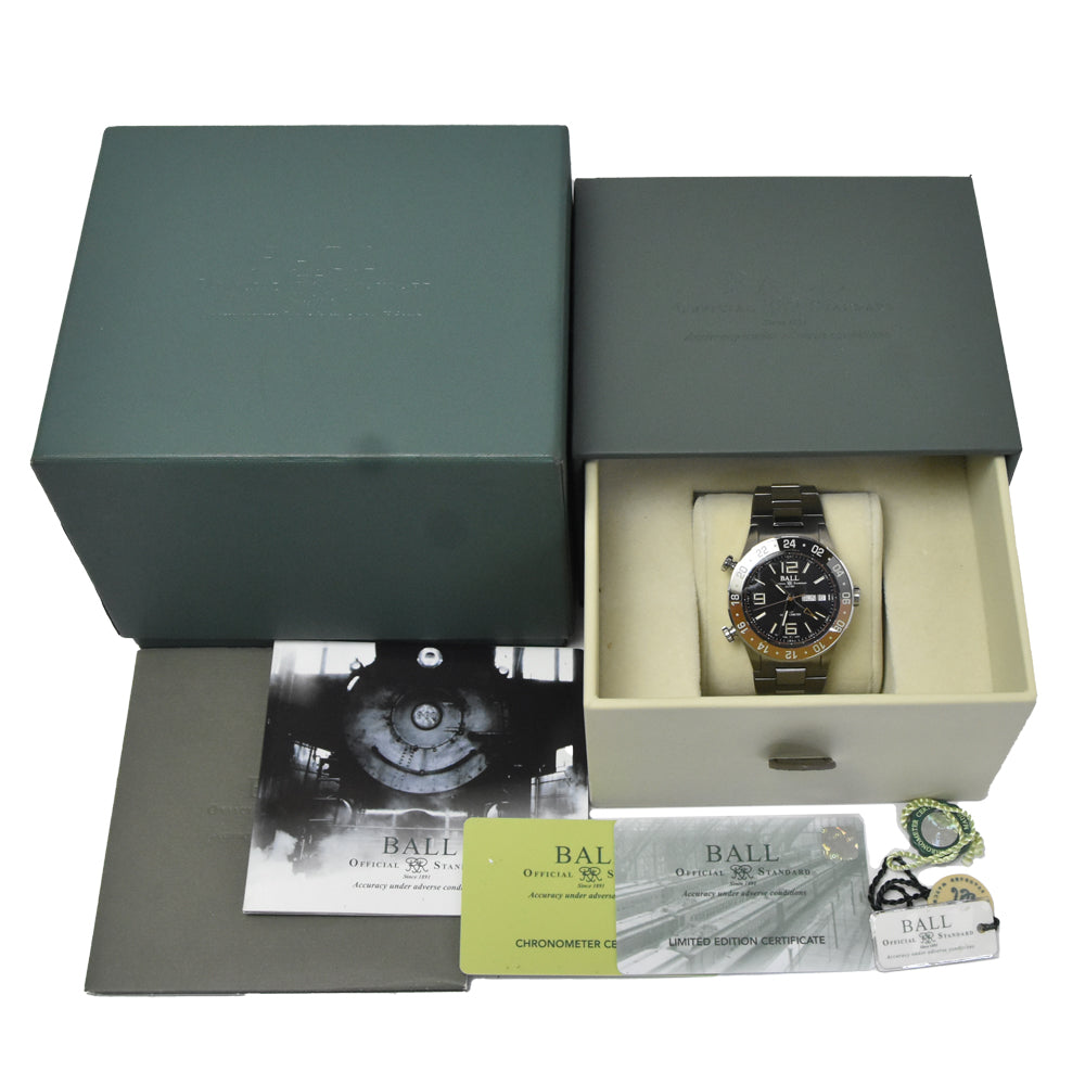 BALLWATCH Roadmaster Marine GMT DG3030B-S3CJ-BK 1000 world limited black Dial Automatic Men's
 Watch D#148537