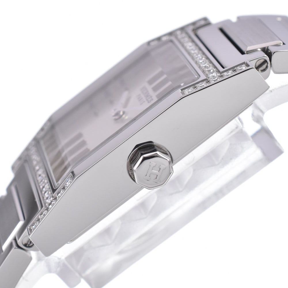 with paper HERMES tandem TA1.230 Diamond Bezel Silver Dial Quartz Ladies
 Watch N#148538