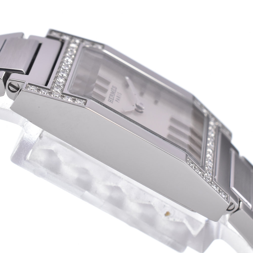 with paper HERMES tandem TA1.230 Diamond Bezel Silver Dial Quartz Ladies
 Watch N#148538