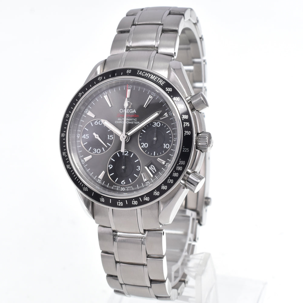 with paper OMEGA Speedmaster 323.30.40.40.06.001 gray Dial Automatic Men's
 Watch N#148551