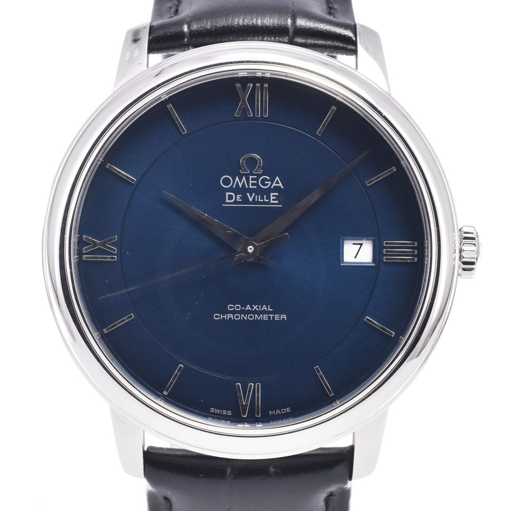 with paper OMEGA De Ville 424.13.40.20.03.001 Prestige Co-Axial blue Dial Automatic Men's
 Watch M#148552