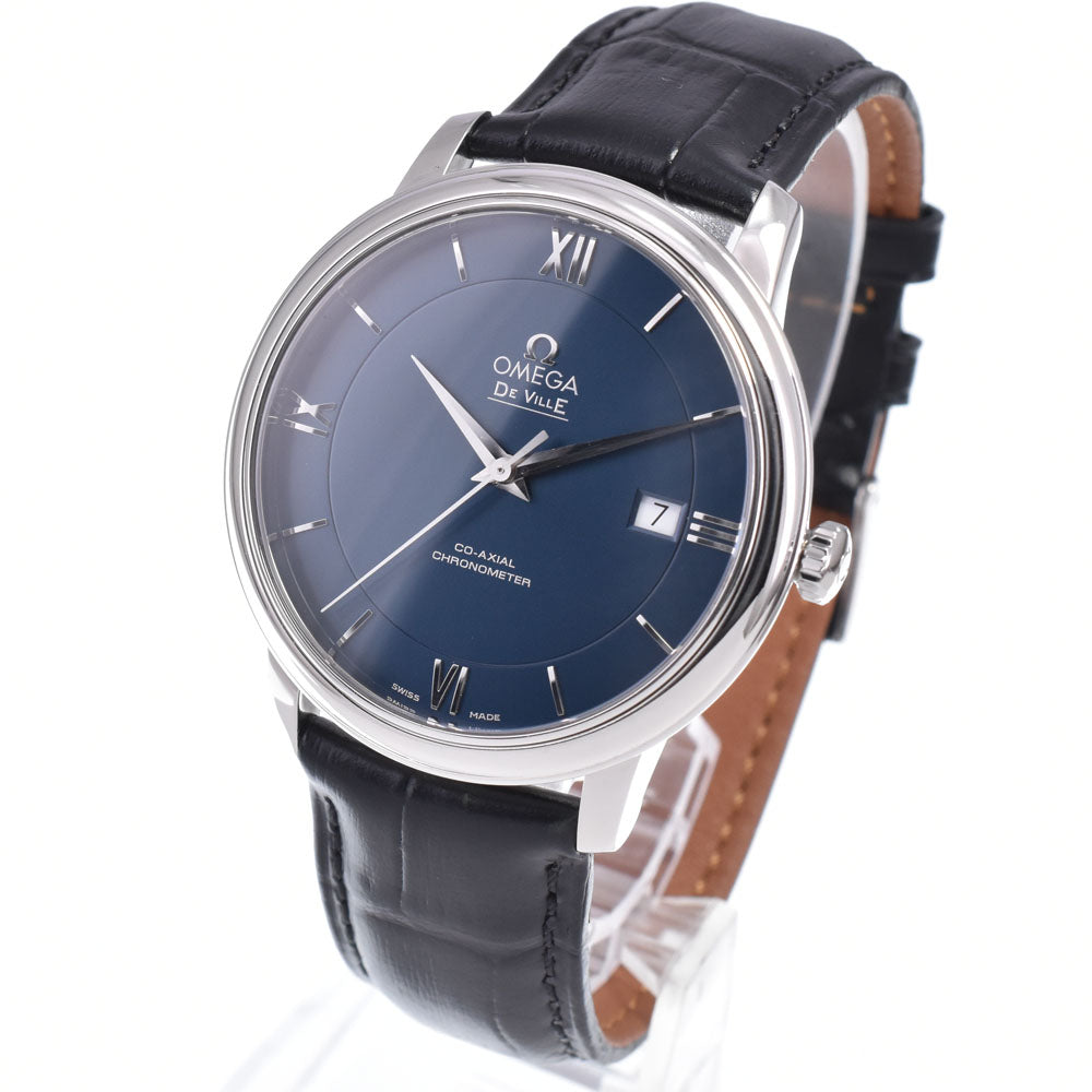 with paper OMEGA De Ville 424.13.40.20.03.001 Prestige Co-Axial blue Dial Automatic Men's
 Watch M#148552