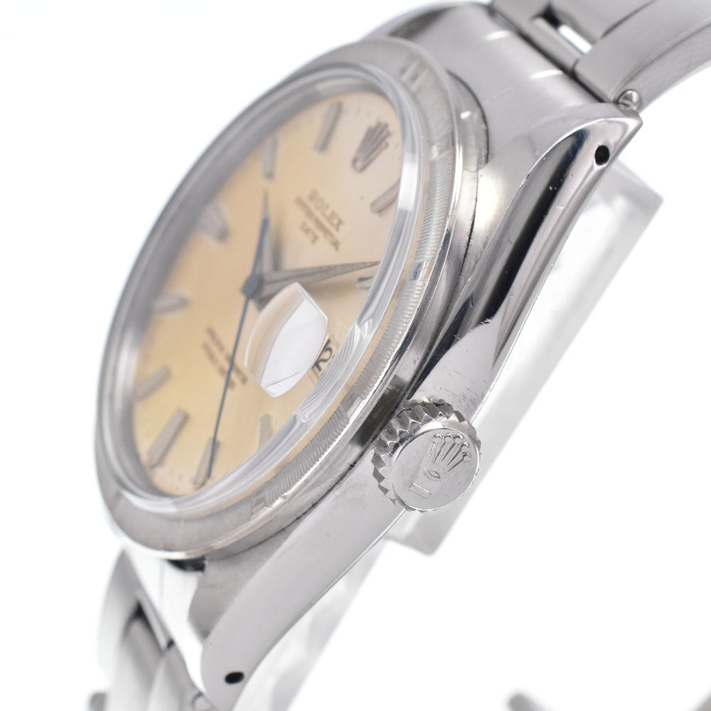 with paper ROLEX Oyster perpetual date 1501 vintage Cal.1560 Silver Dial Automatic Men's
 Watch M#148555