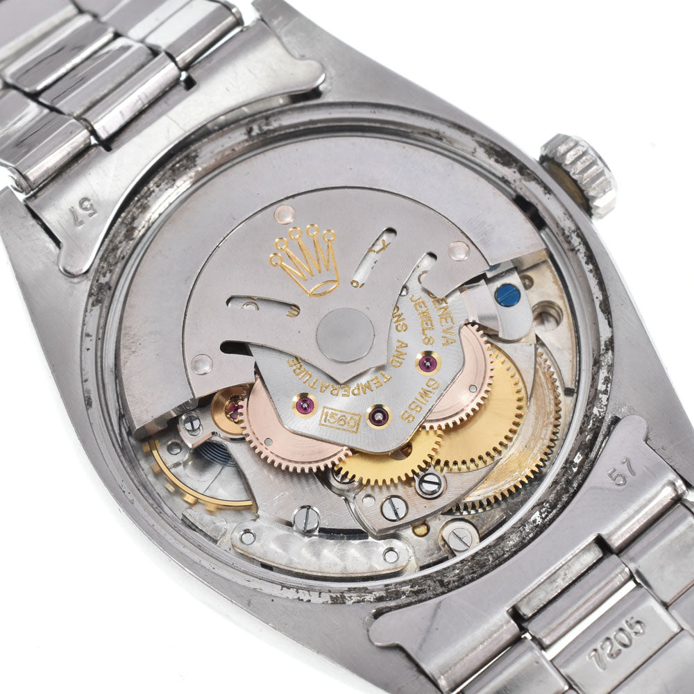 with paper ROLEX Oyster perpetual date 1501 vintage Cal.1560 Silver Dial Automatic Men's
 Watch M#148555