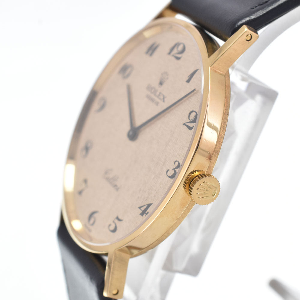 ROLEX Cherini 3833/8 K18YG / Leather Cal.1600 gold Dial Hand Winding Men's
 Watch L#148556