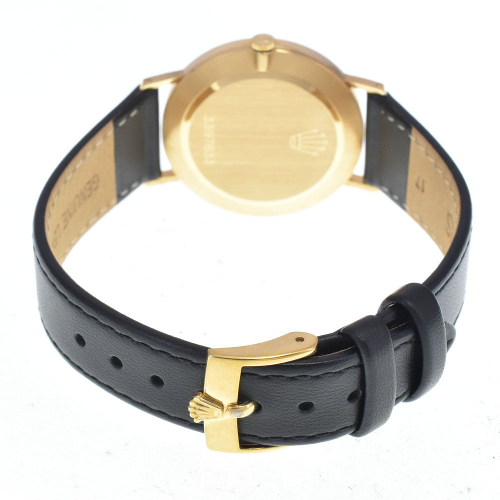 ROLEX Cherini 3833/8 K18YG / Leather Cal.1600 gold Dial Hand Winding Men's
 Watch L#148556