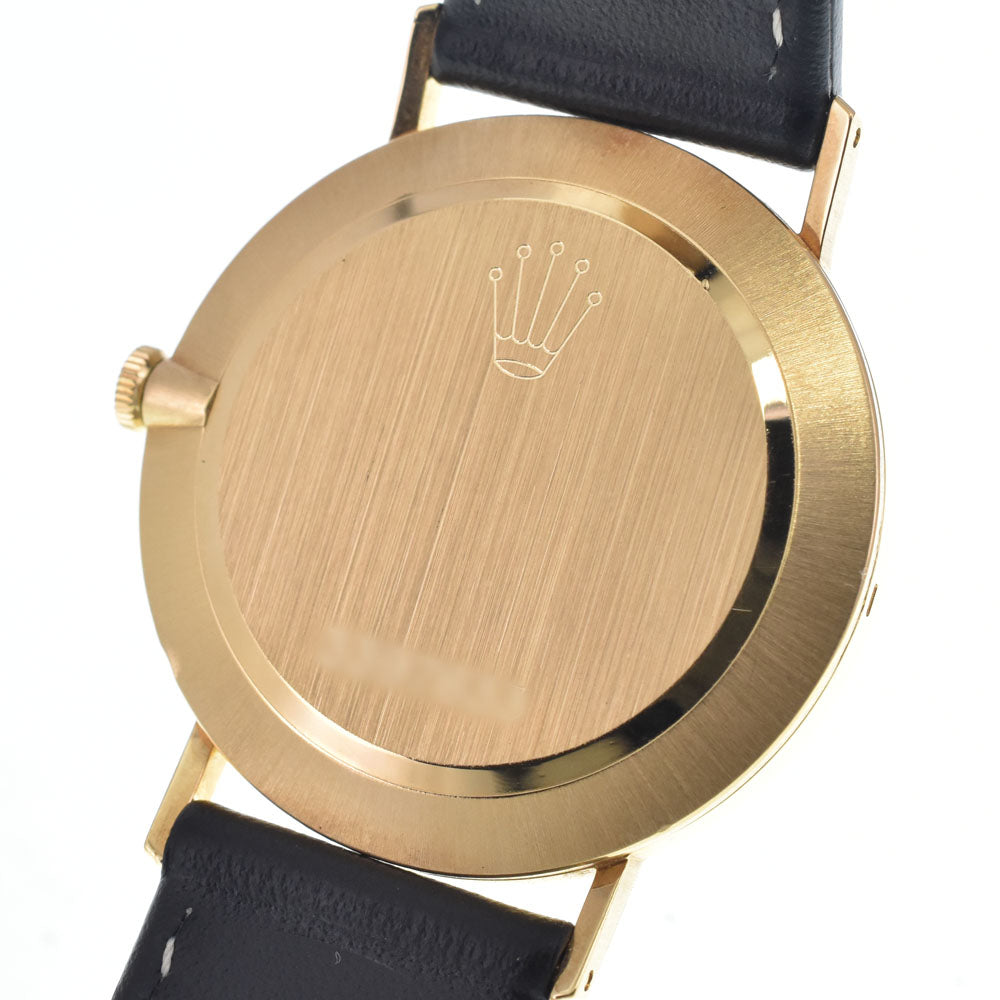 ROLEX Cherini 3833/8 K18YG / Leather Cal.1600 gold Dial Hand Winding Men's
 Watch L#148556
