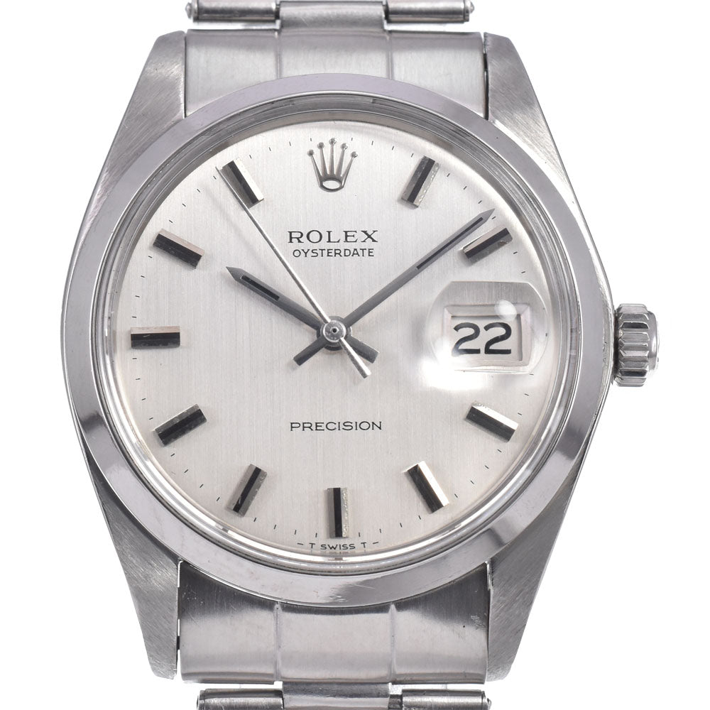 ROLEX Oyster Date Precision 6694 vintage Cal.1225 Silver Dial Hand Winding Men's
 Watch N#148557