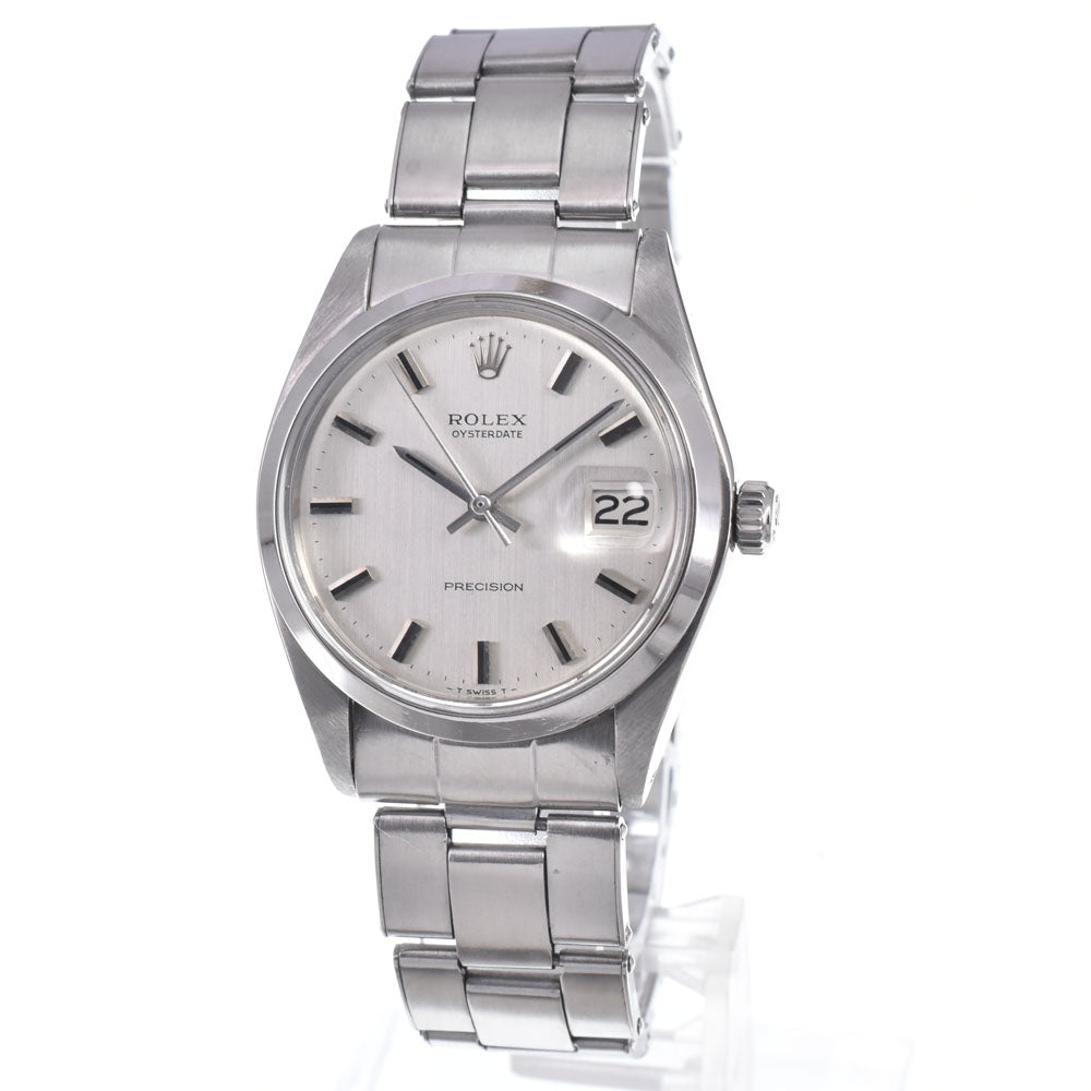 ROLEX Oyster Date Precision 6694 vintage Cal.1225 Silver Dial Hand Winding Men's
 Watch N#148557