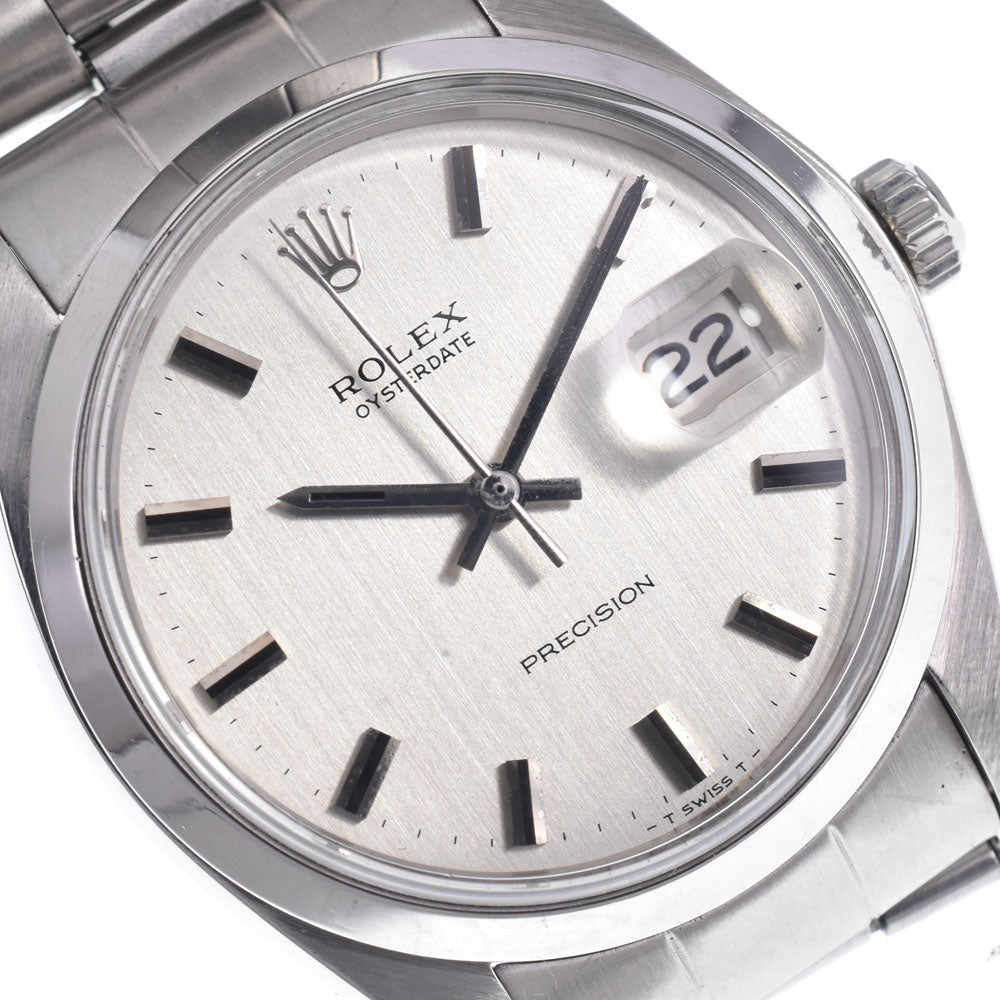 ROLEX Oyster Date Precision 6694 vintage Cal.1225 Silver Dial Hand Winding Men's
 Watch N#148557