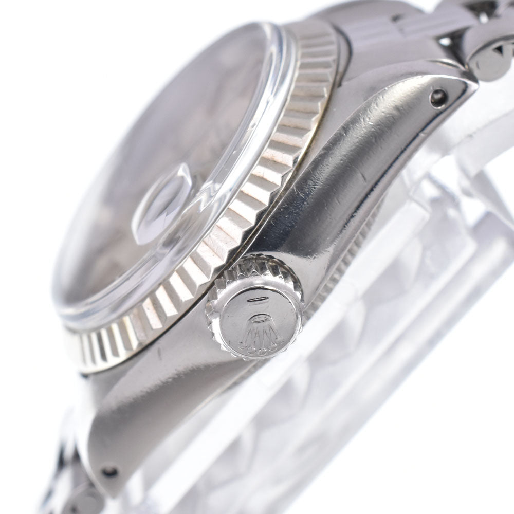 with paper ROLEX Oyster Perpetual Date 6917/4 vintage Cal.2030 Long Memory Silver Dial Automatic Ladies
 Watch N#148559
