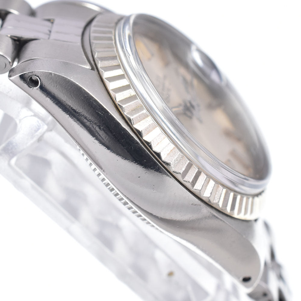 with paper ROLEX Oyster Perpetual Date 6917/4 vintage Cal.2030 Long Memory Silver Dial Automatic Ladies
 Watch N#148559