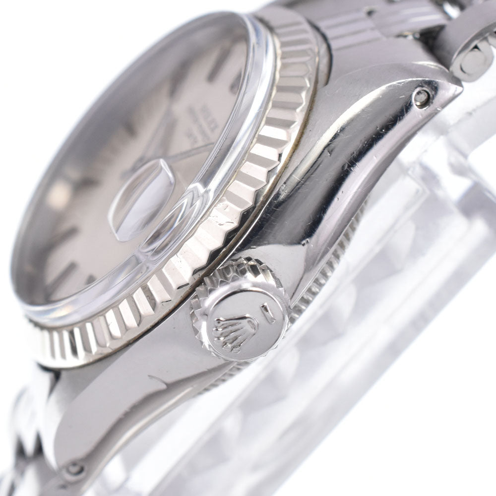 ROLEX Oyster Perpetual Date 6917/4 vintage Cal.2030 Long Memory Silver Dial Automatic Ladies
 Watch P#148561