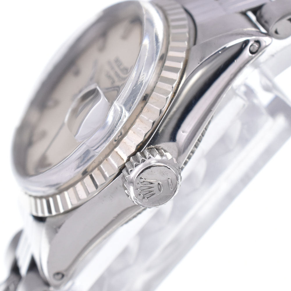 ROLEX Oyster Perpetual Date 6517/4 vintage Cal.1161 Silver Dial Automatic Ladies
 Watch O#148565