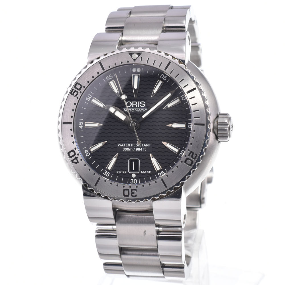 with paper ORIS Divers Date 01 733 7533 4154-07 8 24 01PEB black Dial Automatic Men's
 Watch O#148571