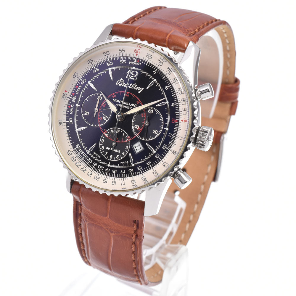 BREITLING Navitimer Montbrillant A41030 Chronograph black Dial Automatic Men's
 Watch Q#148572
