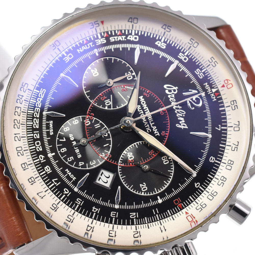 BREITLING Navitimer Montbrillant A41030 Chronograph black Dial Automatic Men's
 Watch Q#148572