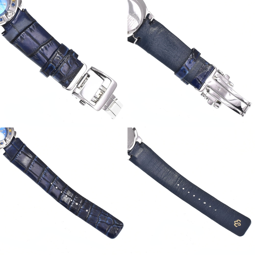 SEIKO Milagro 4J45-0AH0 / SRXJ029 Baselworld Limited Edition Diamond Blue shell Dial Quartz Ladies
 Watch N#148573
