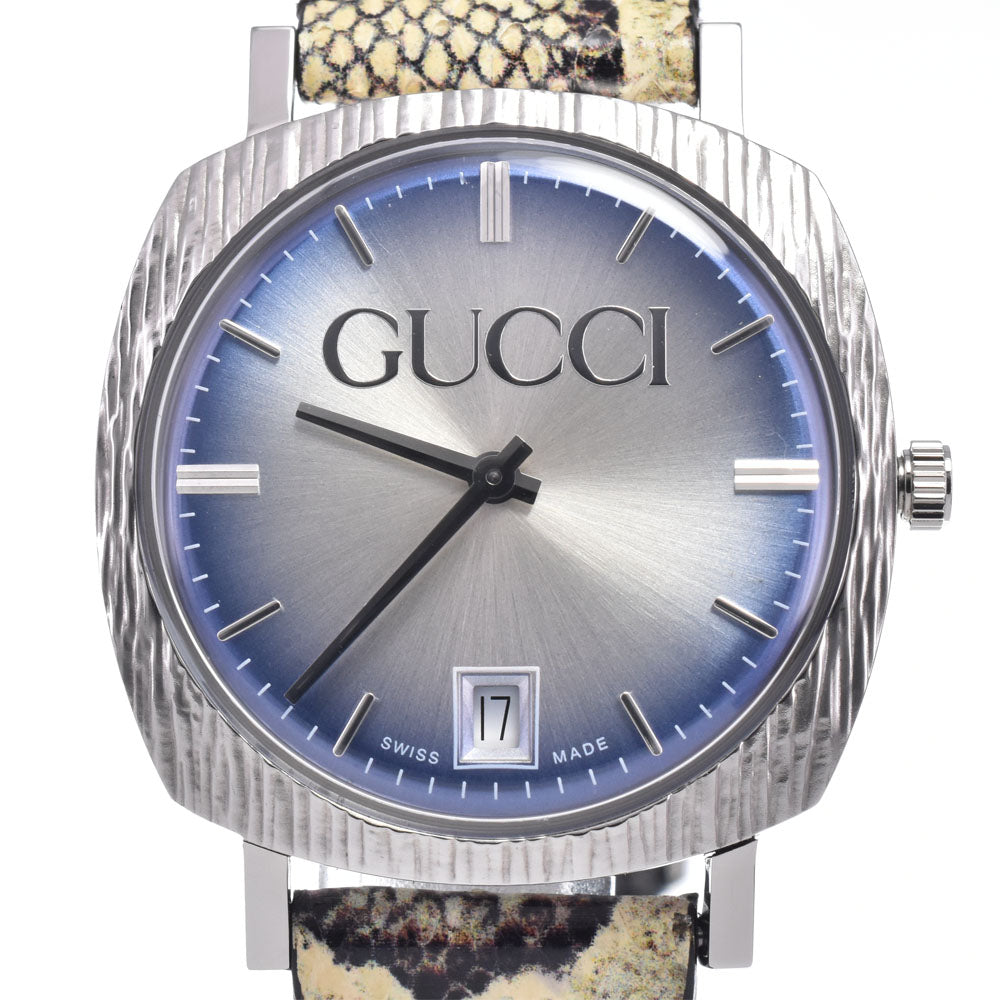 with paper GUCCI 126.4 Date 35 mm blue Dial Quartz Unisex
 Watch M#148575