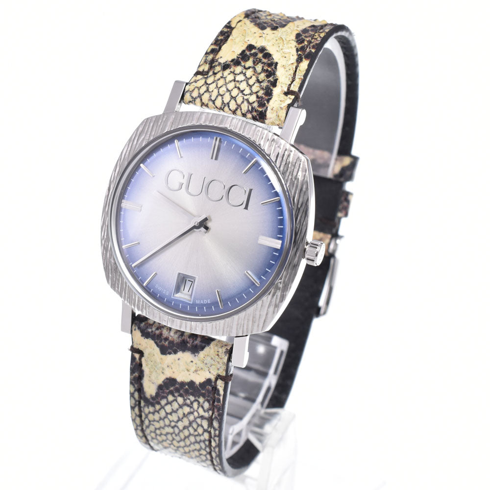 with paper GUCCI 126.4 Date 35 mm blue Dial Quartz Unisex
 Watch M#148575