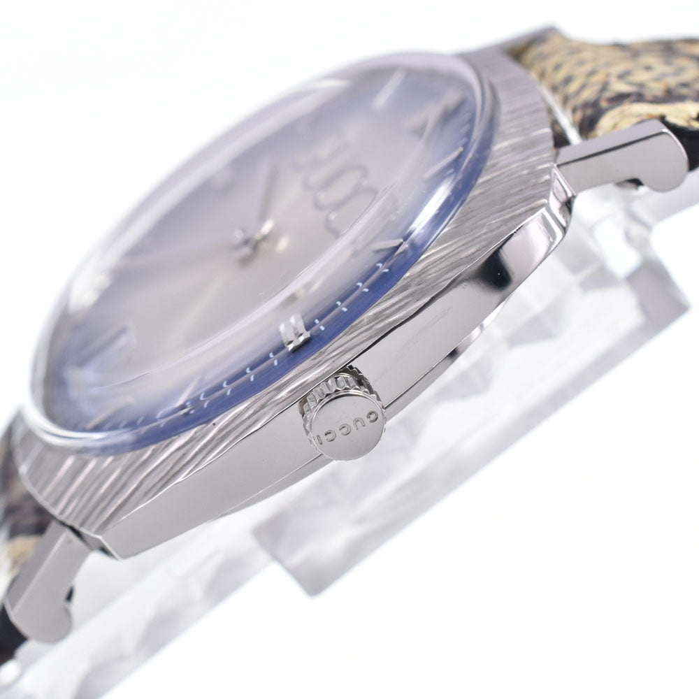 with paper GUCCI 126.4 Date 35 mm blue Dial Quartz Unisex
 Watch M#148575