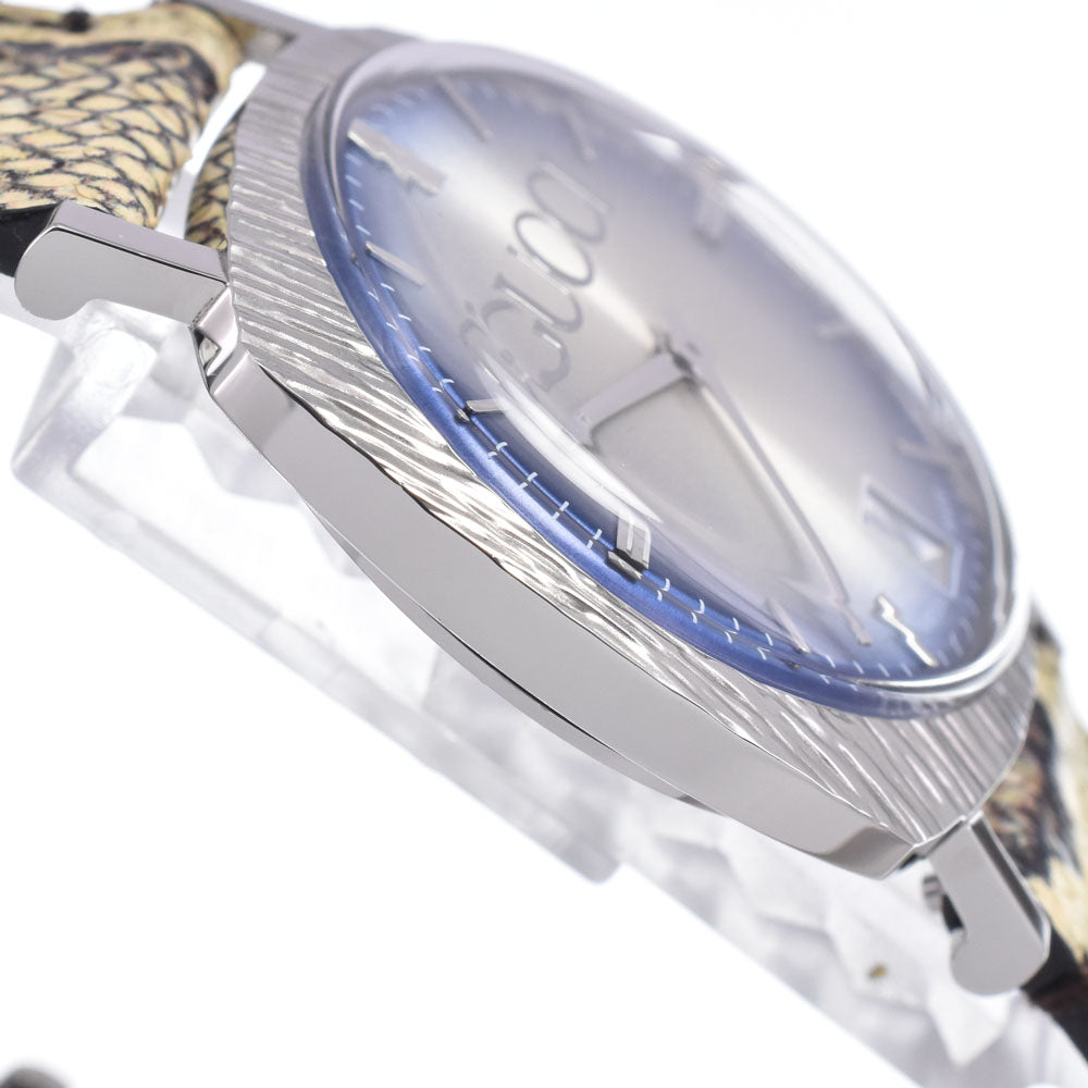 with paper GUCCI 126.4 Date 35 mm blue Dial Quartz Unisex
 Watch M#148575