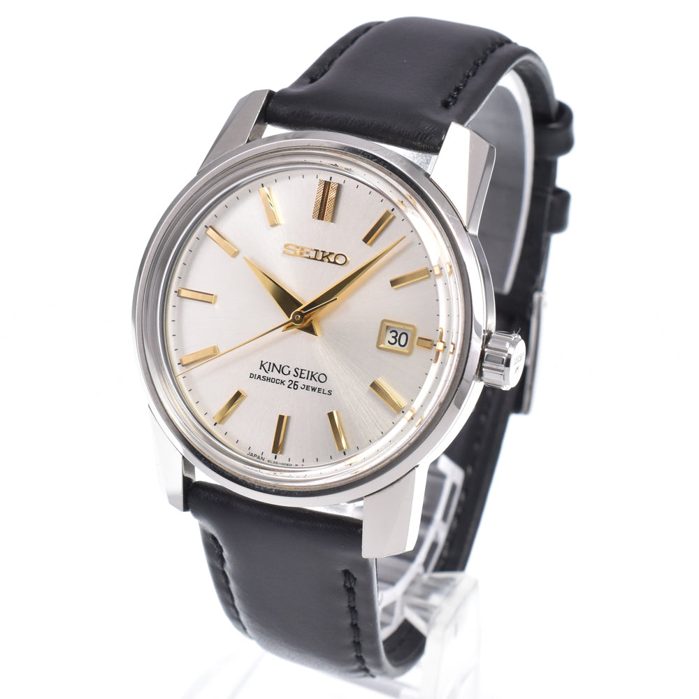 with paper SEIKO King Seiko SDKA003/6L35-00F0 Standard design limited edition Silver Dial Automatic Men's
 Watch M#148576