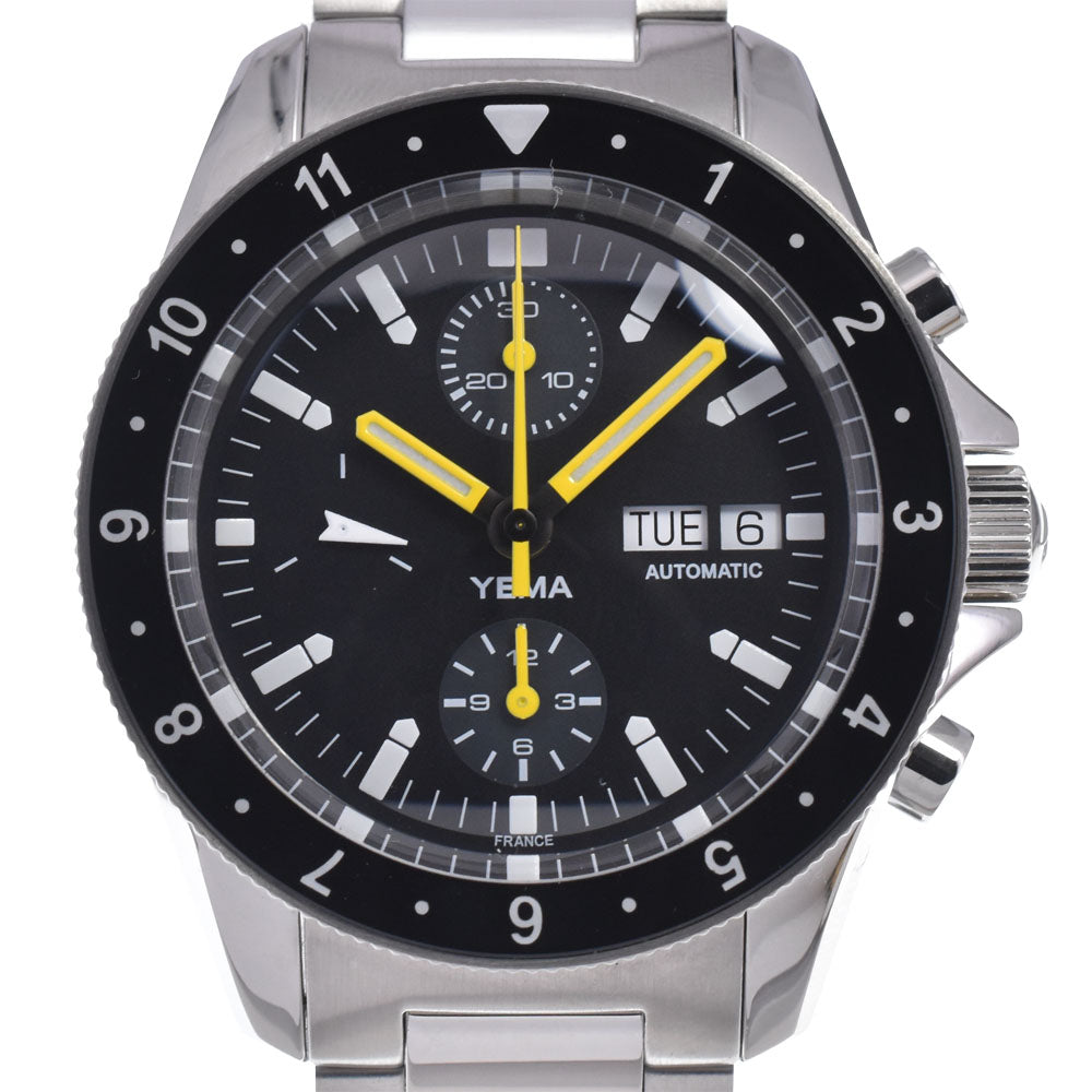 with paper YEMA Navy Graph YNAV22CH.EN-AMS Chronograph black Dial Automatic Men's
 Watch M#148581