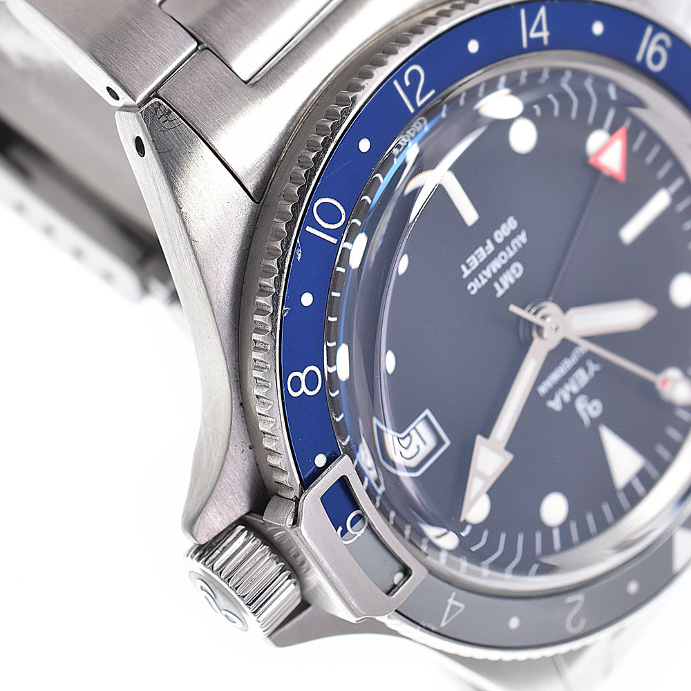 with paper YEMA Superman Heritage YSUPGMT2019C-AMS GMT black Dial Automatic Men's
 Watch N#148582