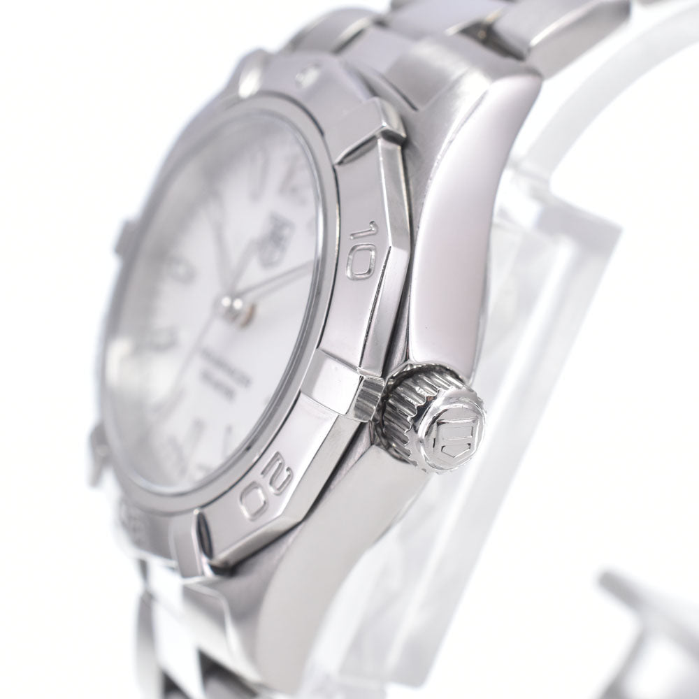 TAG HEUER Aqua racer WAF1414 Date White shell Dial Quartz Ladies
 Watch N#148584