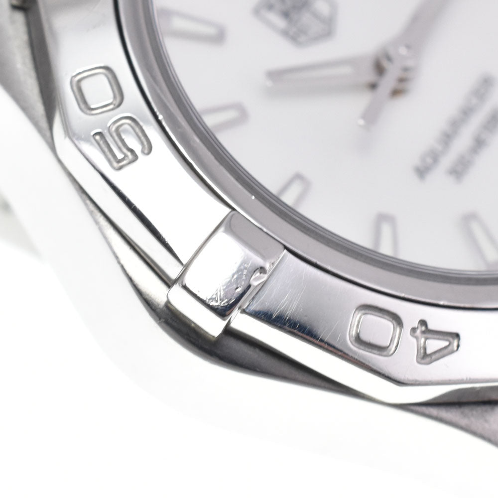TAG HEUER Aqua racer WAF1414 Date White shell Dial Quartz Ladies
 Watch N#148584