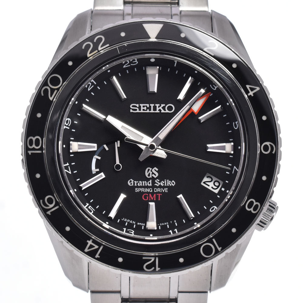 with paper SEIKO Grand Seiko SBGE001/9R66-0AA0 GMT black Dial Spring drive Men's
 Watch N#148585