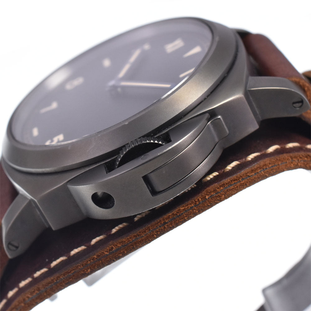 with paper PANERAI Luminor California 8 Days PAM00779 DLC black Dial Hand Winding Men's
 Watch M#148586