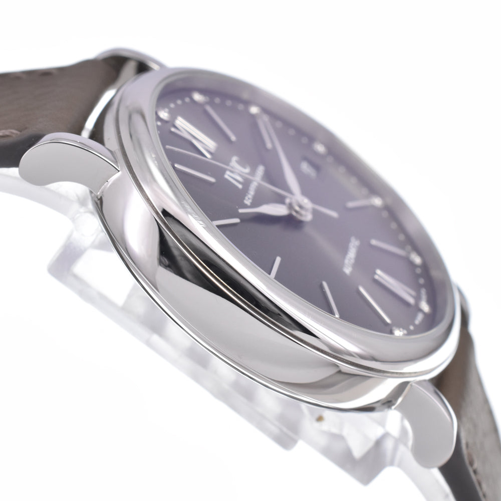 with paper IWC SCHAFFHAUSEN Portofino Automatic 37 IW458603 12P diamond gray Dial Automatic Men's
 Watch M#148592