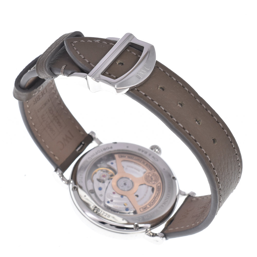 with paper IWC SCHAFFHAUSEN Portofino Automatic 37 IW458603 12P diamond gray Dial Automatic Men's
 Watch M#148592