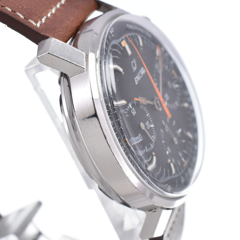 ENICAR 072-01-01/2303 vintage Cal. Valjoux 72 black Dial Hand Winding Men's
 Watch N#148593