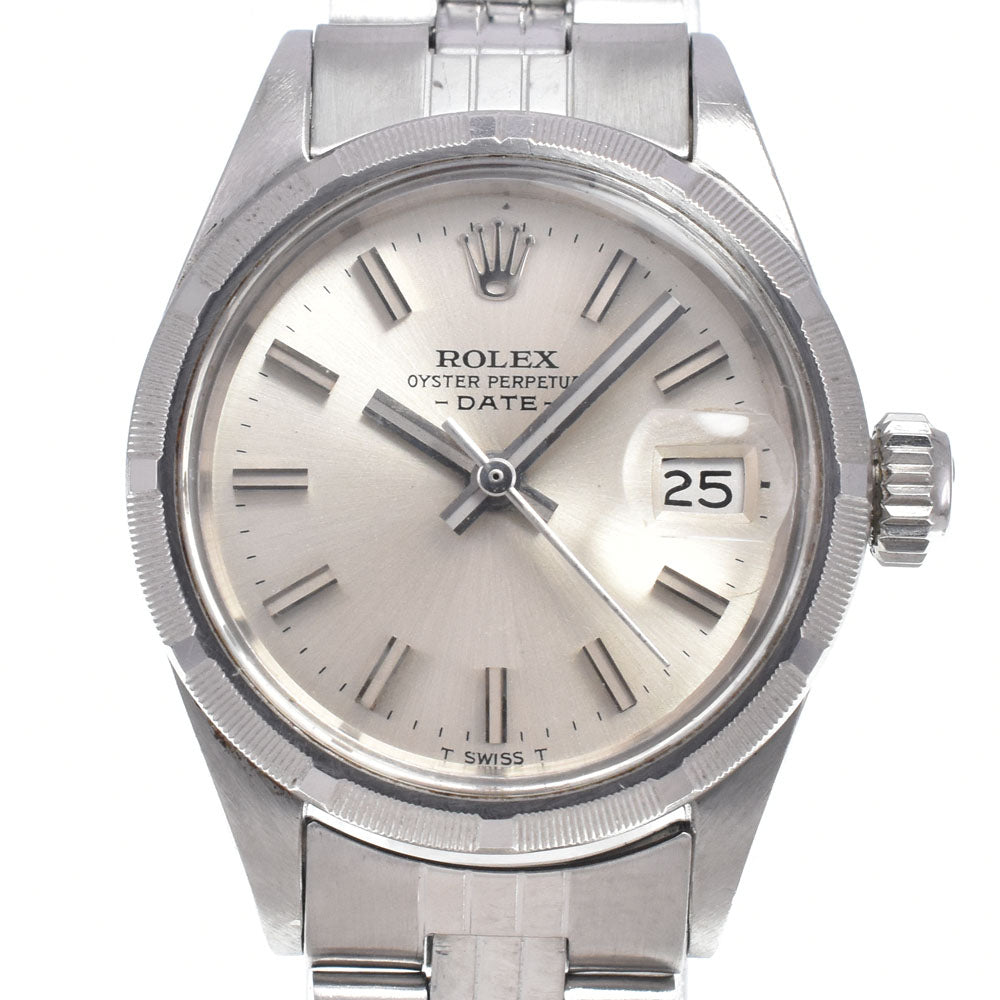 ROLEX Oyster Perpetual Date 6919 vintage Cal.2030 Silver Dial Automatic Ladies
 Watch R#148596