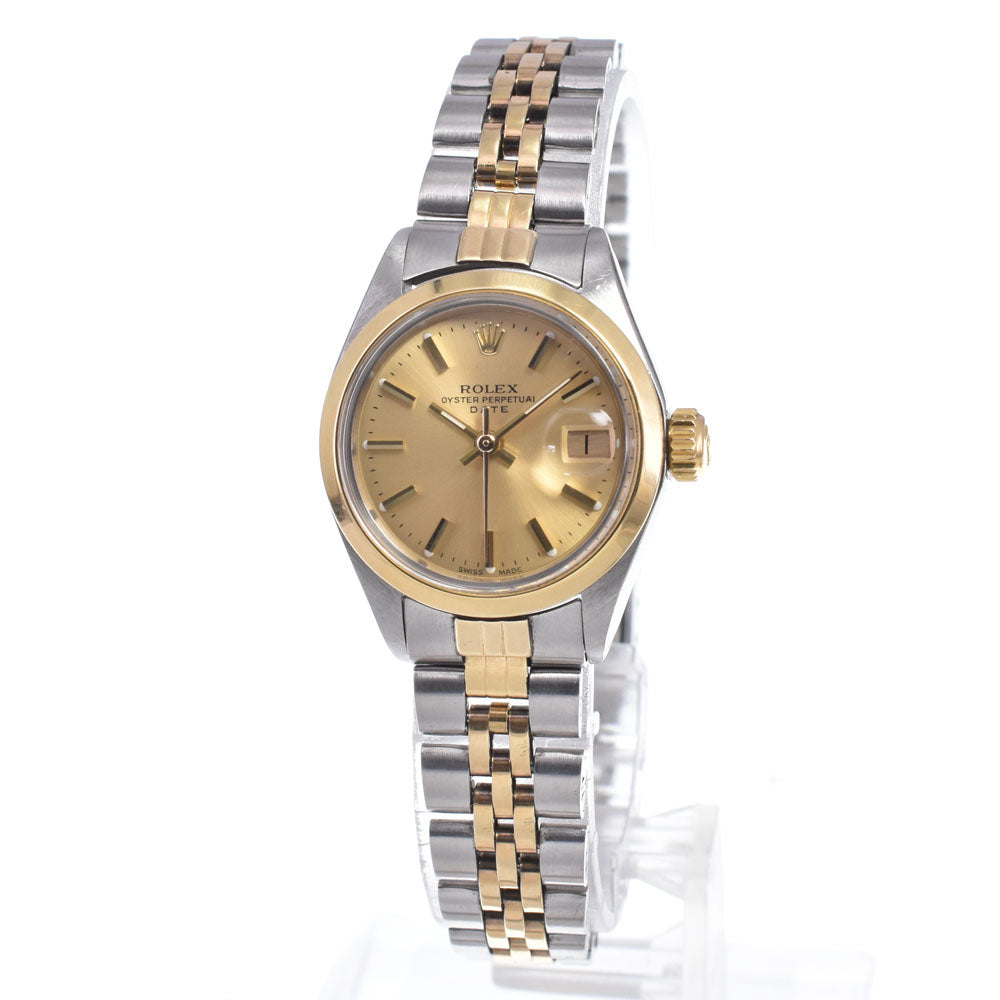 ROLEX Oyster Perpetual Date 6916 Cal.2030 gold Dial Automatic Ladies
 Watch O#148598